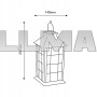 Солнечный светодиодный фонарь Gold Garden Lamp 2700K Декоративный фонарь